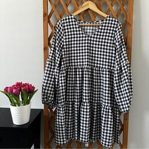 Black and White Checkered Dress